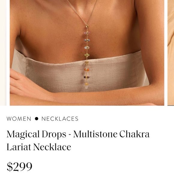 Chakra natural crystal drop necklace Karma And Luck - Picture 4 of 6